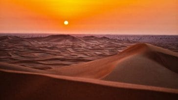 Sunset au Sahara