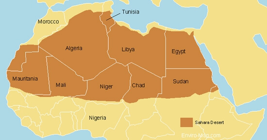 The countries of Africa continent