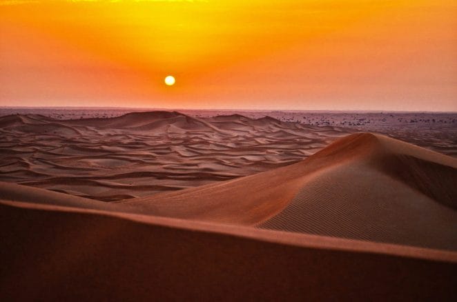 Sunset au Sahara
