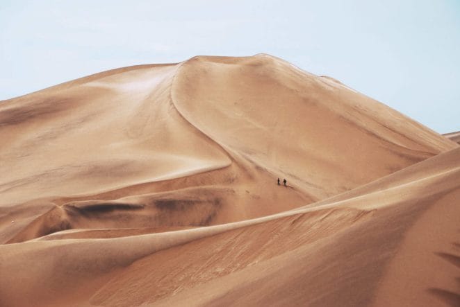 Desert soils moves due to Sandstorms