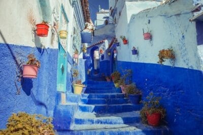 Photo morocco blue city