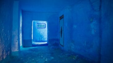 Photo the blue city of morocco