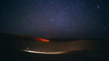 Photo Desert night