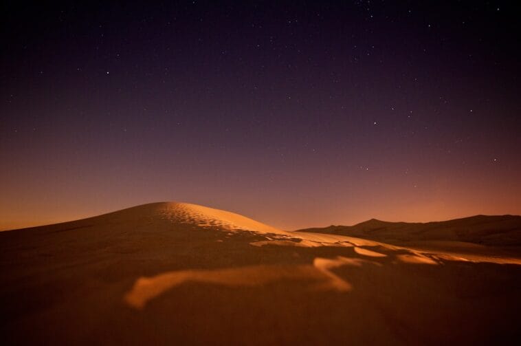 Photo Desert night