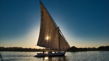 Photo nile river boat