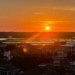 Photo Beachfront sunset