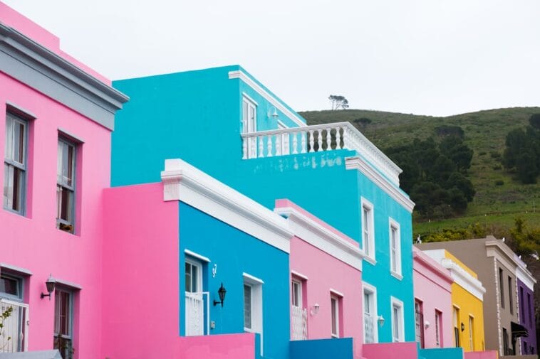 Photo Colorful houses