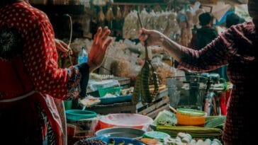 Photo Colorful markets