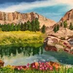 Photo Mountainous landscape