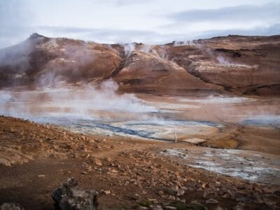 Photo Sulfuric landscape