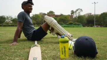 Photo Cricket scoreboard