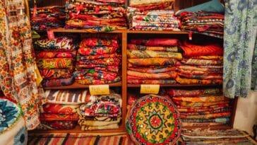 Photo Colorful textiles