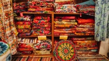 Photo Colorful textiles